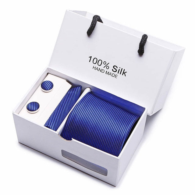 Set Regalo Cravatta + Pochette + Gemelli