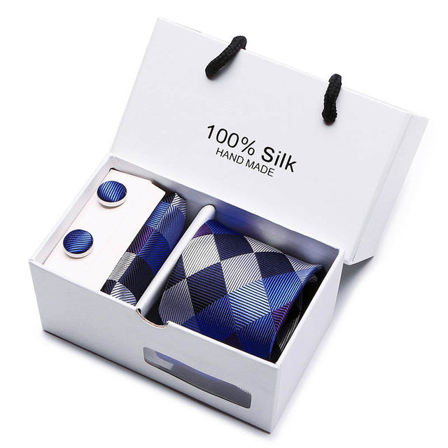 Set Regalo Cravatta + Pochette + Gemelli