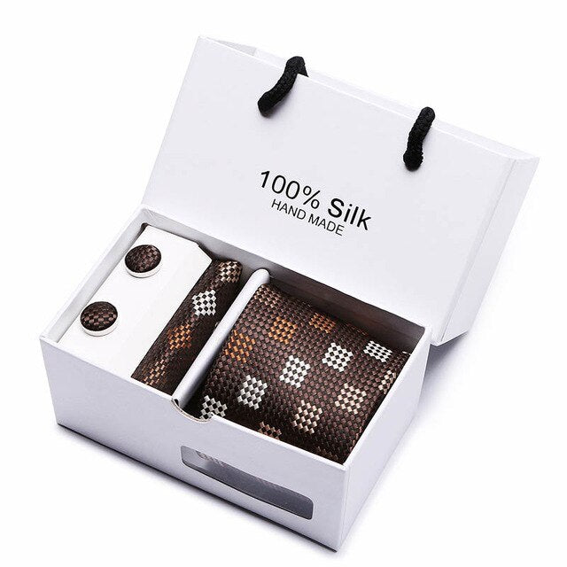 Set Regalo Cravatta + Pochette + Gemelli