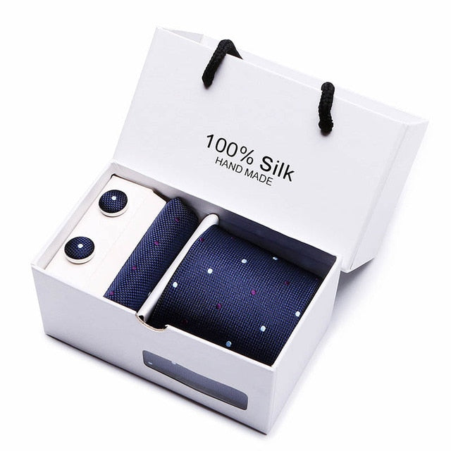 Set Regalo Cravatta + Pochette + Gemelli