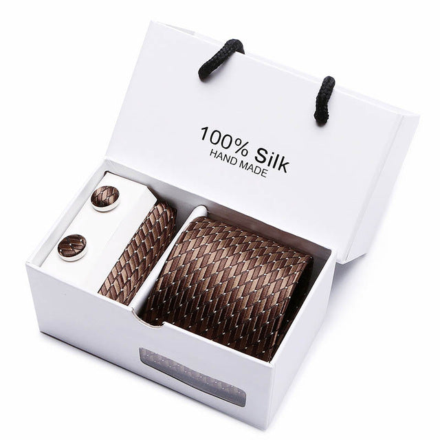 Set Regalo Cravatta + Pochette + Gemelli