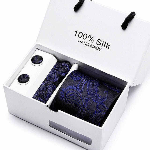 Set Regalo Cravatta + Pochette + Gemelli