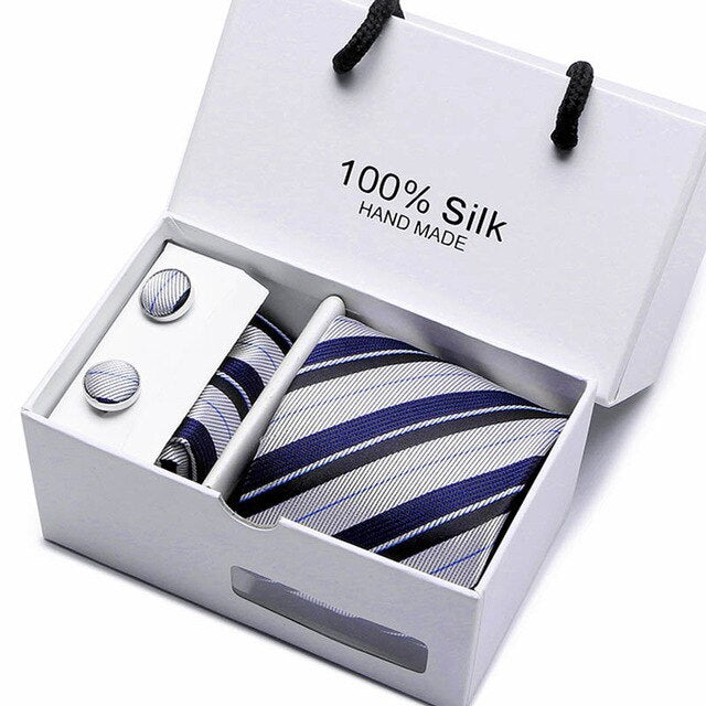 Set Regalo Cravatta + Pochette + Gemelli