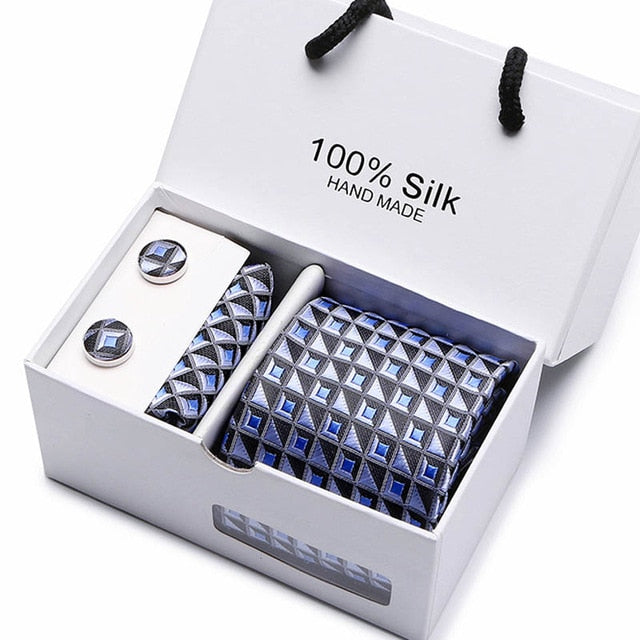 Set Regalo Cravatta + Pochette + Gemelli