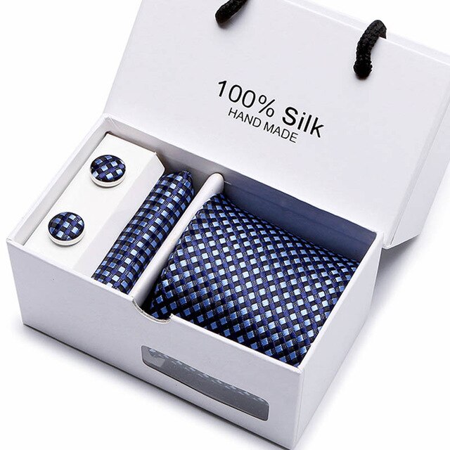 Set Regalo Cravatta + Pochette + Gemelli