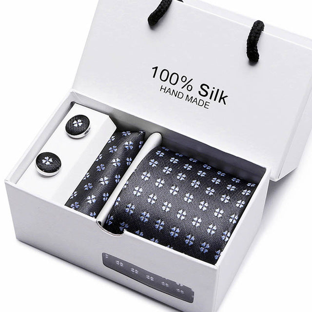 Set Regalo Cravatta + Pochette + Gemelli