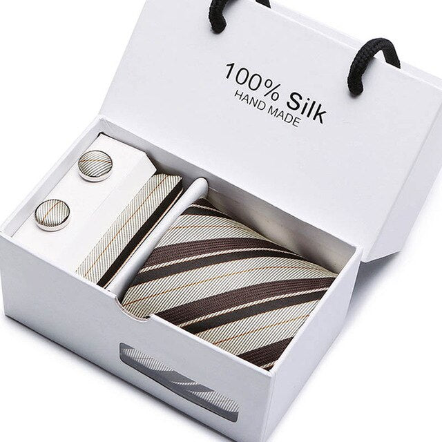 Set Regalo Cravatta + Pochette + Gemelli