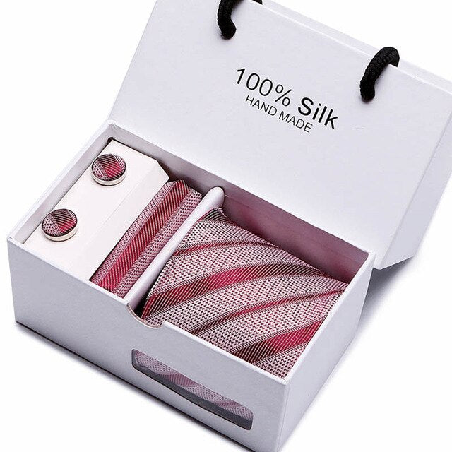 Set Regalo Cravatta + Pochette + Gemelli