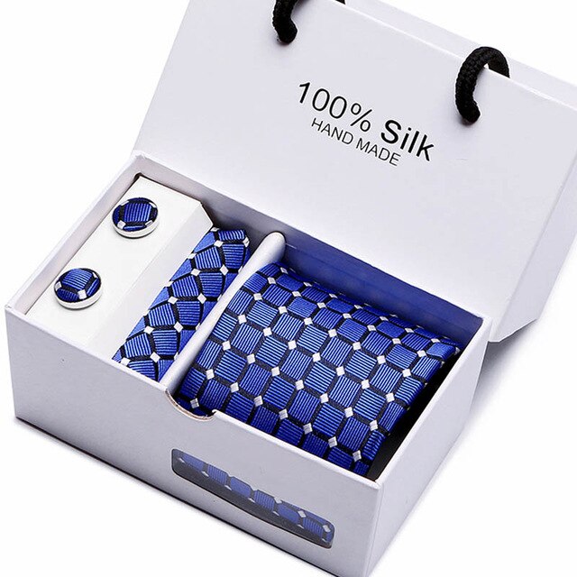 Set Regalo Cravatta + Pochette + Gemelli