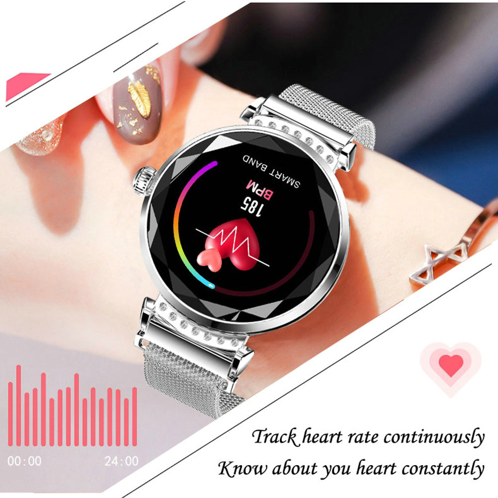 Smart watch con contapassi e sensore battiti cardiaci
