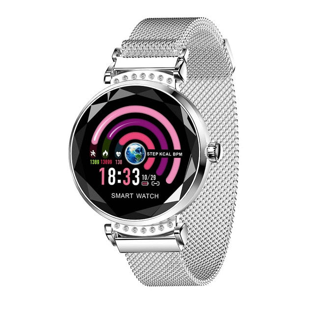 Smart watch con contapassi e sensore battiti cardiaci