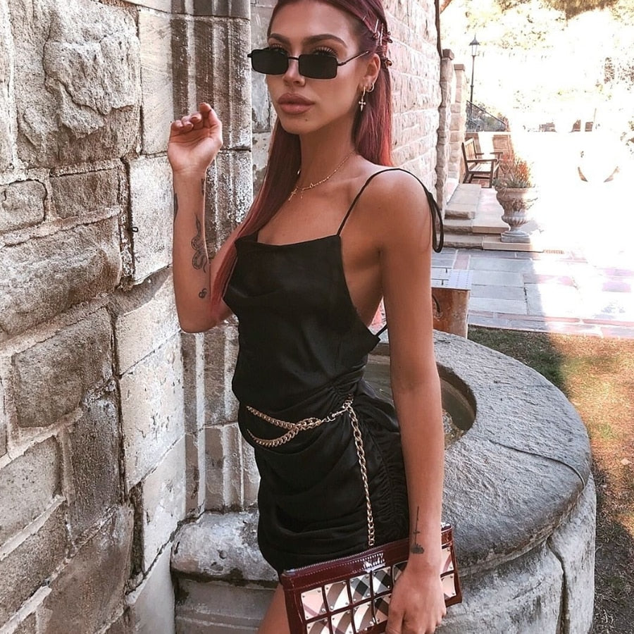 Vestitino a spalla stretta regolabile nella lunghezza