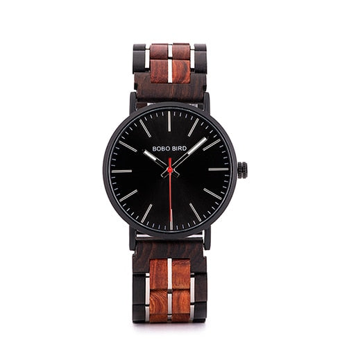 Orologio in legno e acciaio