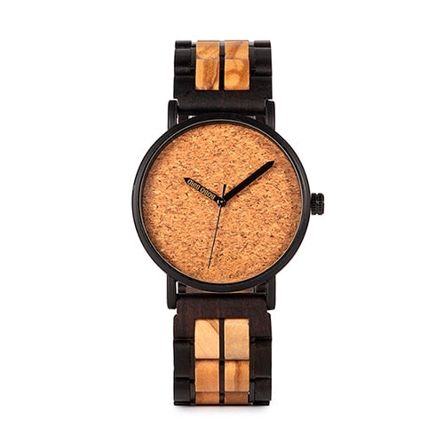 Orologio in legno e acciaio