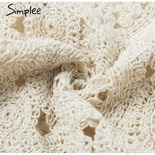 Maglioncino ricamato a manica lunga