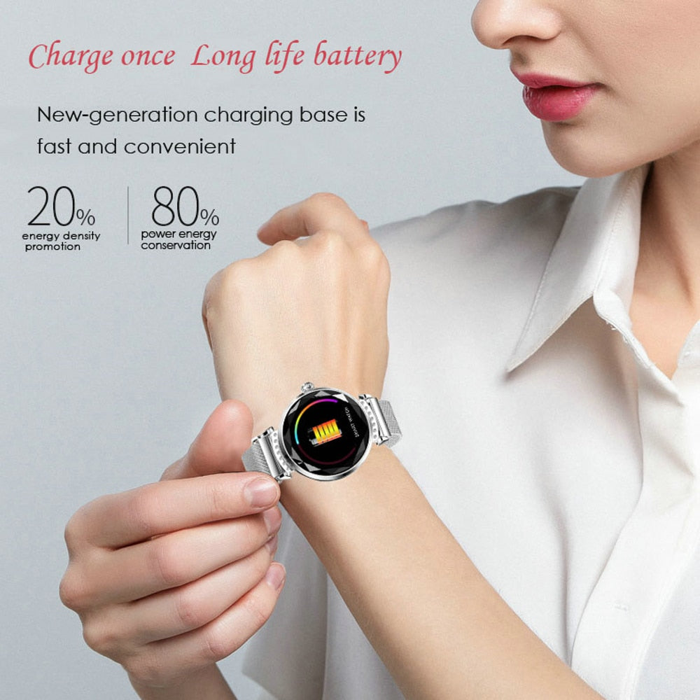 Smart watch con contapassi e sensore battiti cardiaci